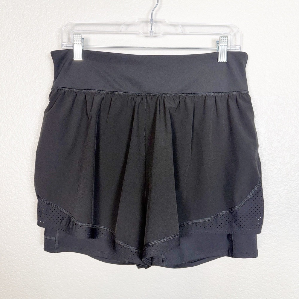 Spanx Get Moving Short Size XL Black Double Layered Active Workout Athletic - Picture 4 of 11